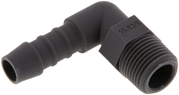 Raccordement pour tuyau flexible 10 mm et R3/8'' PA 6 avec filetage mâle [10 pièces].
