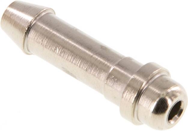 6 mm (1/4'') nickel plated Brass Hose Barb without Union Nut (G1/8'') 11mm [5 Pieces]