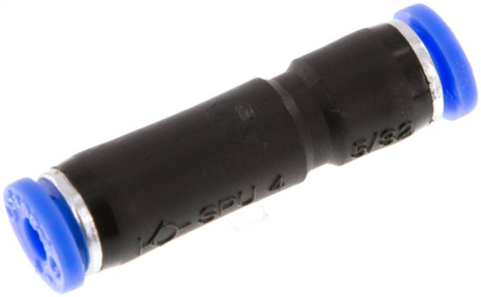 Racor rápido de 4 mm con bloqueo automático de latón/PBT 0-10bar (0-145psi) [2 piezas]