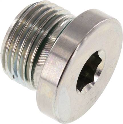 Stecker M18 X 1.5 Stahl FKM mit Innensechskant 400bar (5620.0psi) [2 Stück]