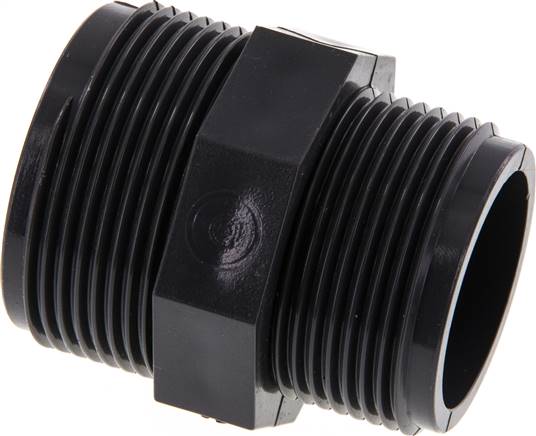 Reduzier-Doppelnippel G1 1/4'' x G1 1/2'' PVC-U 16bar (224.8psi) EN 1452-3 [2 Stück]