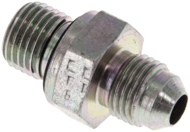 JIC Double Nipple G1/4'' x UNF 1/2''-20 (Dash Size 5) Steel NBR 275bar (3863.75psi) [2 Pieces]