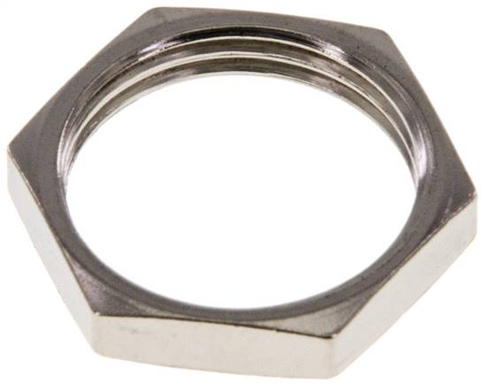 Lock Nut M20 Nickel-plated Brass [2 Pieces]