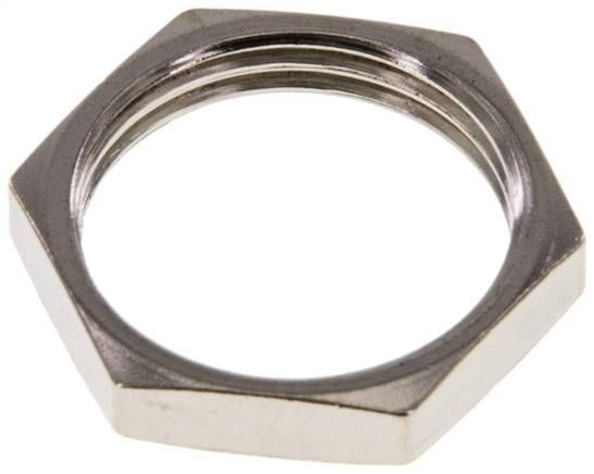 Lock Nut M20 Nickel-plated Brass [2 Pieces]