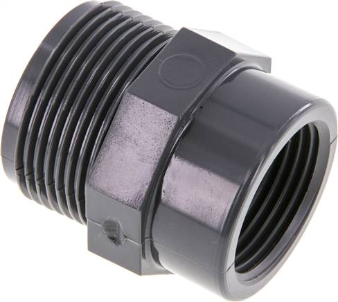 Bague réductrice Rp1'' Femelle x G1 1/4'' Mâle PVC-U 16bar (224.8psi) EN 1452-3 [2 Pièces]