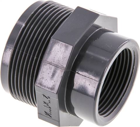 Bague réductrice Rp1 1/4'' Femelle x G2'' Mâle PVC-U 16bar (224.8psi) EN 1452-3 [2 Pièces]