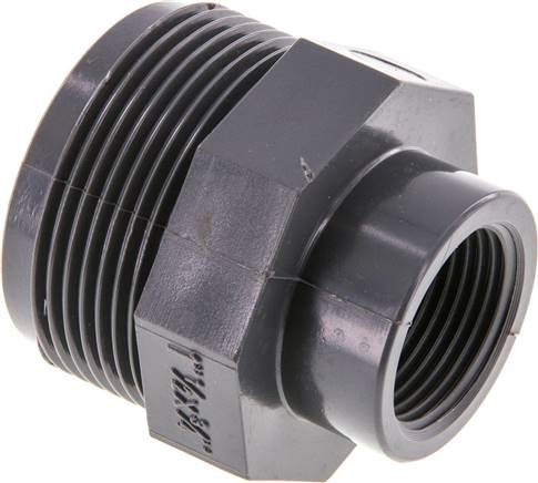 Bague réductrice Rp3/4'' Femelle x G1 1/2'' Mâle PVC-U 16bar (224.8psi) EN 1452-3 [2 Pièces]