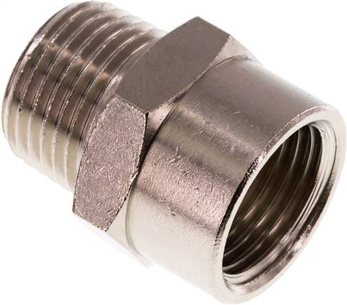 Verlängerungsgewinde 1/2'' R Male x Rp Female Nickel-plated Brass 16bar (224.8psi) [2 Stück]