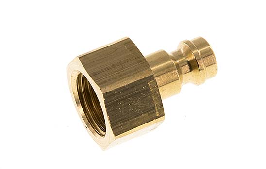 Brass DN 5 Air Coupling Plug G 1/4 inch Female [5 Pieces]