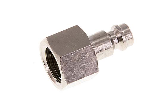 Laiton nickelé DN 5 Air Coupling Plug G 1/4 inch Female [5 Pièces].