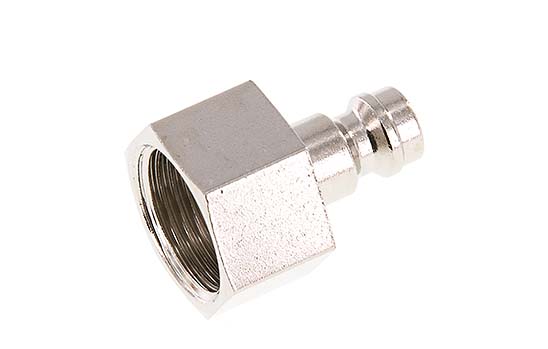 Nickel-plated Brass DN 5 Air Coupling Plug G 3/8 inch Female [2 Pieces]