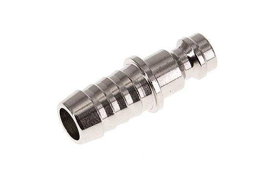 Nickel-plated Brass DN 5 Air Coupling Plug 9 mm Hose Pillar [5 Pieces]