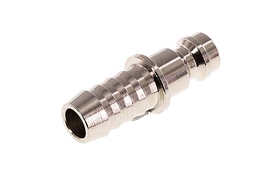 Nickel-plated Brass DN 5 Air Coupling Plug 8 mm Hose Pillar [5 Pieces]