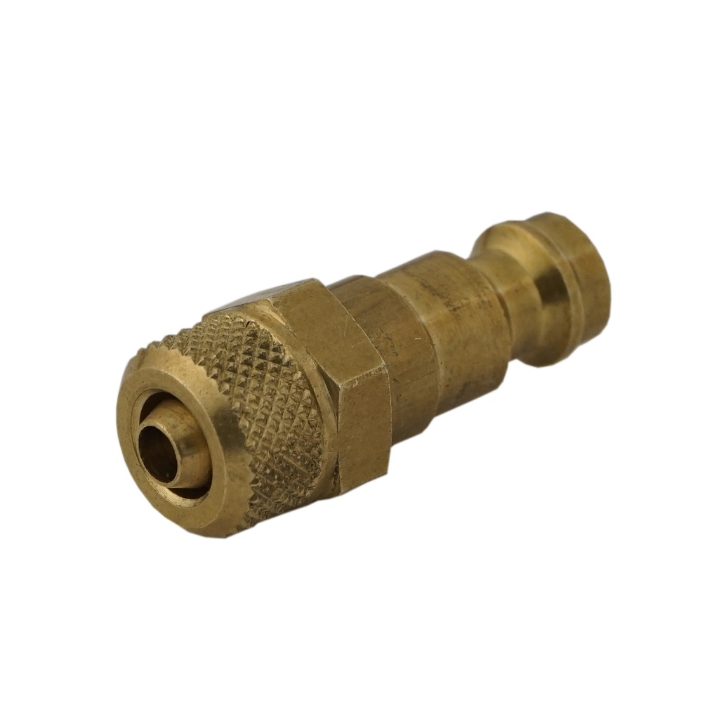 Brass DN 5 Air Coupling Plug 6x8 mm Union Nut [5 Pieces]