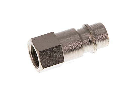 Hardened steel DN 7.2 (Euro) Air Coupling Plug G 1/8 inch Female [2 Pieces]