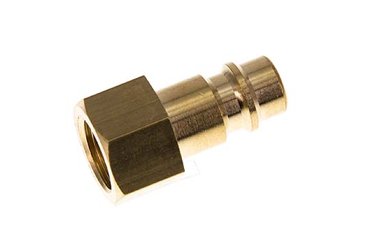 Brass DN 7.2 (Euro) Air Coupling Plug G 1/4 inch Female [5 Pieces]