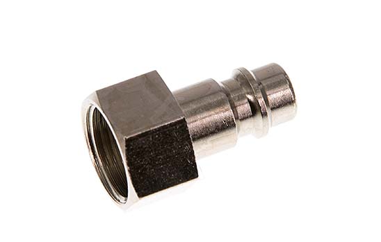 Laiton nickelé DN 7.2 (Euro) Air Coupling Plug G 3/8 inch Female [2 pièces].