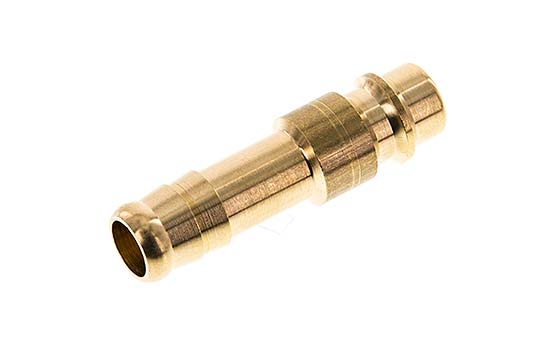 Brass DN 7.2 (Euro) Air Coupling Plug 9 mm Hose Pillar [5 Pieces]