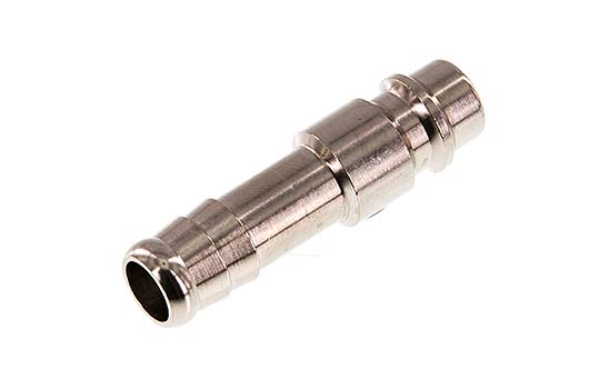 Nickel-plated Brass DN 7.2 (Euro) Air Coupling Plug 10 mm Hose Pillar [2 Pieces]