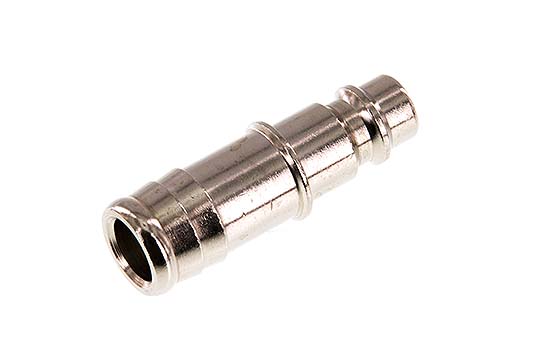 Nickel-plated Brass DN 7.2 (Euro) Air Coupling Plug 13 mm Hose Pillar [2 Pieces]