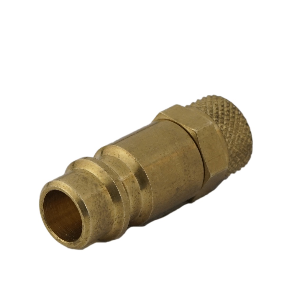 Brass DN 7.2 (Euro) Air Coupling Plug 6x8 mm Union Nut [2 Pieces]