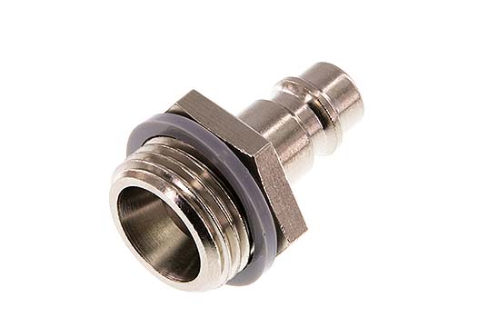 Nickel-plated Brass DN 7.2 (Euro) Air Coupling Plug G 1/2 inch Male [2 Pieces]