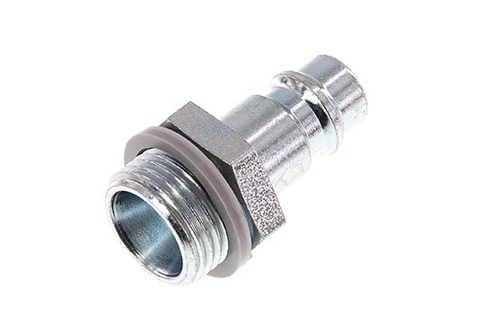 Hardened steel DN 7.2 (Euro) Air Coupling Plug G 3/8 inch Male [2 Pieces]