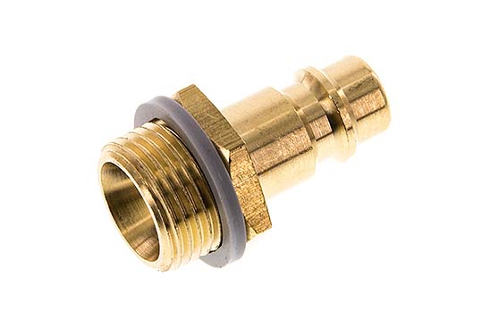 Brass DN 7.2 (Euro) Air Coupling Plug G 3/8 inch Male [5 Pieces]