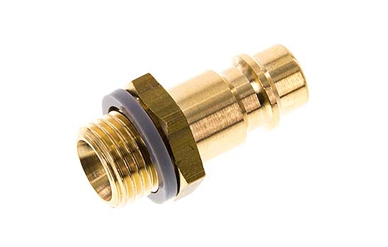 Brass DN 7.2 (Euro) Air Coupling Plug G 1/4 inch Male [5 Pieces]