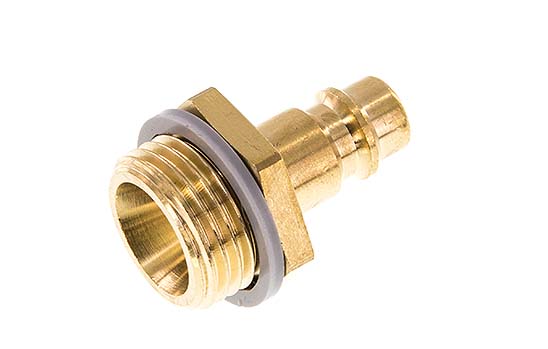 Brass DN 7.2 (Euro) Air Coupling Plug G 1/2 inch Male [2 Pieces]