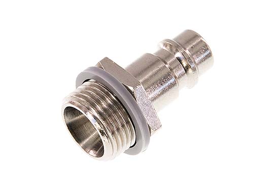 Nickel-plated Brass DN 7.2 (Euro) Air Coupling Plug G 3/8 inch Male [2 Pieces]