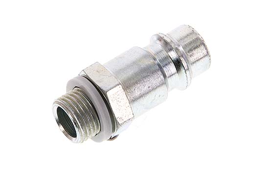 Hardened steel DN 7.2 (Euro) Air Coupling Plug G 1/8 inch Male [2 Pieces]