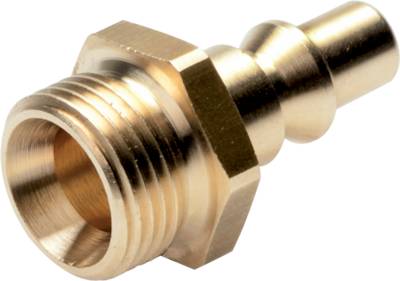 Brass DN 5.5 (Orion) Air Coupling Plug G 1/2 inch Male [2 Pieces]