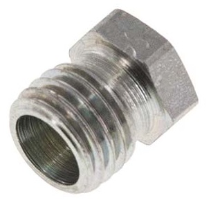 6L Zinc plated Steel Closing Plug for Tubes 315 Bar DIN 2353 [2 Pieces]