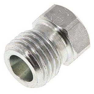 8S Zinc plated Steel Closing Plug for Tubes 630 Bar DIN 2353 [2 Pieces]