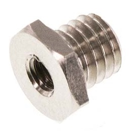 M5 x G 1/4'' F/M Anillo reductor de latón niquelado 16 barras [5 piezas]