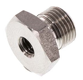 G 1/8'' x G 1/4'' F/M Anillo reductor de acero inoxidable 40 Bar [2 Piezas]