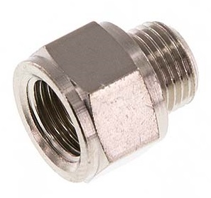 G 1/8'' F/M Nickel plated Brass Extension 16 Bar - 45 mm [2 Pieces]