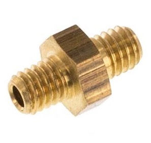 M3 Brass Double Nipple 16 Bar [2 Pieces]