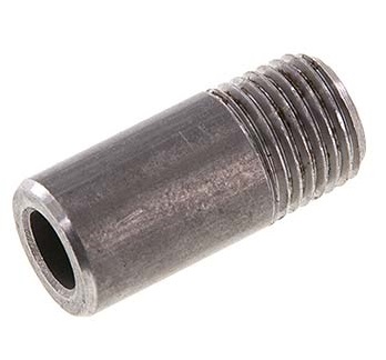 R 1/4'' Macho x 13,5mm Espiga de acero con extremo para soldar 50 Bar DIN 2982 - 30mm [5 Piezas]