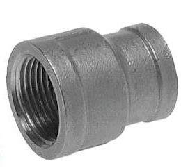 1/4'' NPT x 1/8'' NPT Stainless steel Round Socket 16 Bar [2 Pieces]