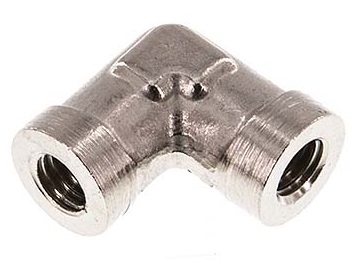 G 1/8'' Nickel plated Brass 90 deg Elbow Fitting 16 Bar [5 Pieces]