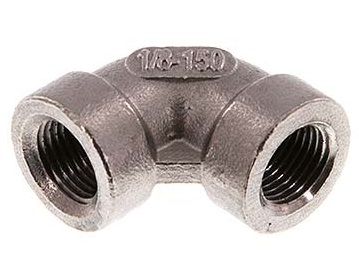 Rp 1/8'' Codo de 90 grados de acero inoxidable 16 Bar [2 Piezas]