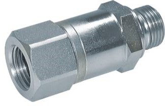 G 1/4'' F/M Adaptador Reductor de Acero Cincado 350 Bar - Hidráulico [2 Piezas]