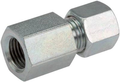 G 1/4'' x 8L Acier zingué Anneau de coupe droit 315 Barre DIN 2353 [2 Pièces]