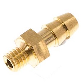 M3 Male x 2mm Brass Hose barb 10 Bar [5 Pieces]