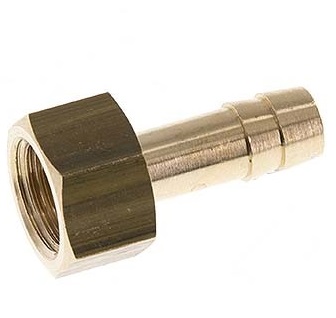 G 1/8'' x 6mm Brass Hose barb 16 Bar [5 Pieces]