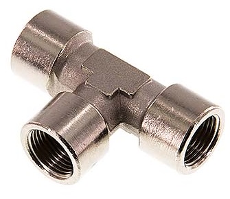 G 1/8'' Nickel plated Brass Tee 16 Bar [2 Pieces]