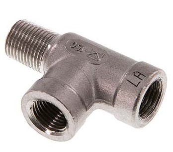 R 1/8'' x Rp 1/8'' M/F T de acero inoxidable 16 Bar [2 Piezas]