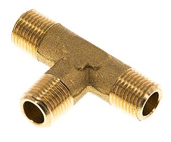 R 1/8'' Male Brass Tee 16 Bar [2 Pieces]